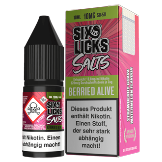 Six Licks E-Liquid - Berried Alive - 10 ml Nikotinsalz